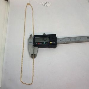 14k gold filled rope chain -18”